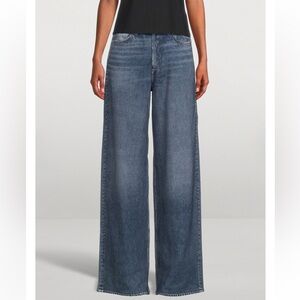 rag & bone Wide Leg Blue Jeans